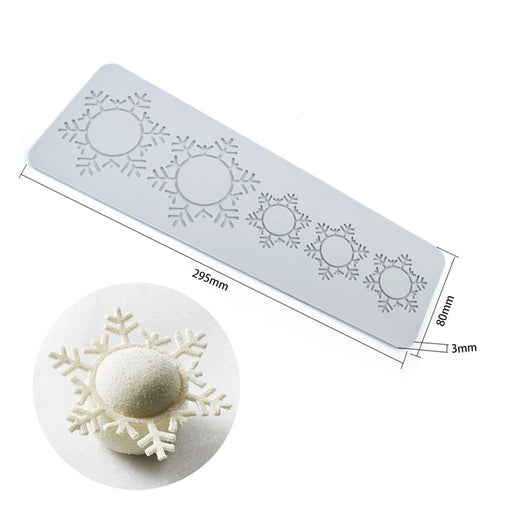 Stellar Snowflake Lace Tuile Silicone Mold - NY Cake | Cake Decorating & Baking Supplies