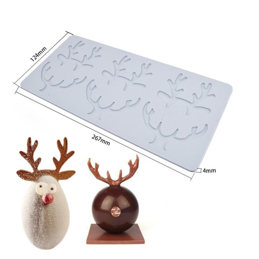 Reindeer Antlers Lace Tuile Silicone Mold - NY Cake | Cake Decorating & Baking Supplies