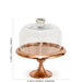 8" Rose Gold Classic Cake Stand by NY Cake - NY Cake | Cake Decorating & Baking Supplies