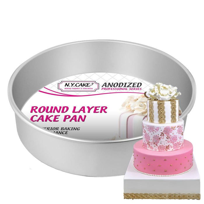 Round Layer Cake Pan (Anodized Aluminum) - NY Cake | Cake Decorating & Baking Supplies