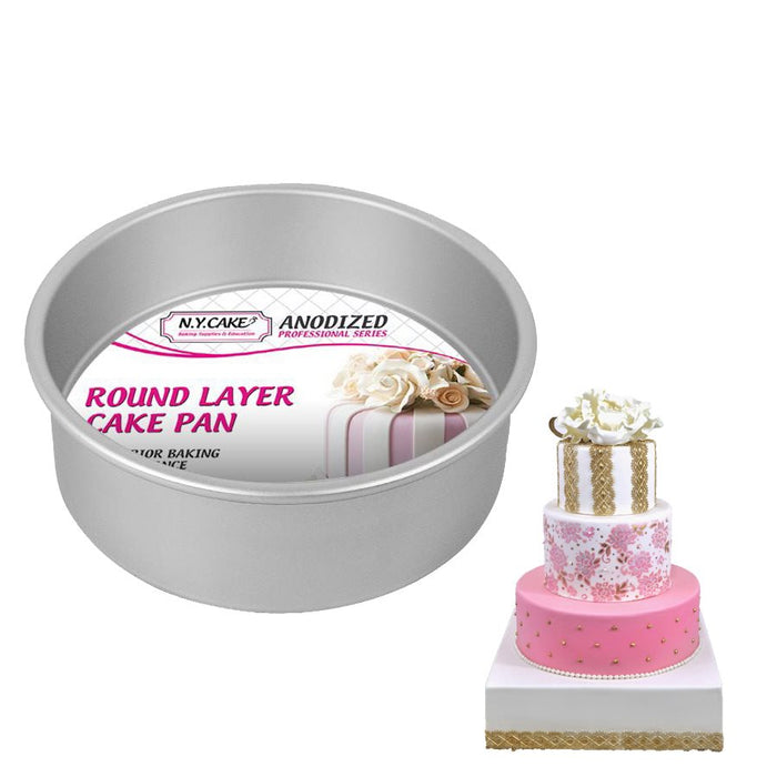 Round Layer Cake Pan (Anodized Aluminum) - NY Cake | Cake Decorating & Baking Supplies