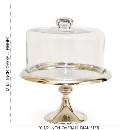 10 1/2" Silver Classic Cake Stand by NY Cake - NY Cake | Cake Decorating & Baking Supplies