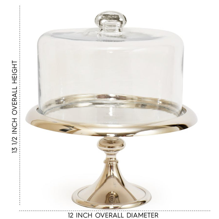 11 3/4" Silver Classic Cake Stand by NY Cake - NY Cake | Cake Decorating & Baking Supplies