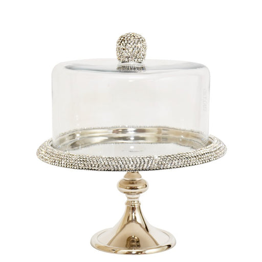 11" Silver Diamond Cake Stand by NY Cake - NY Cake | Cake Decorating & Baking Supplies