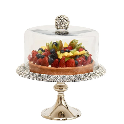 11" Silver Diamond Cake Stand by NY Cake - NY Cake | Cake Decorating & Baking Supplies