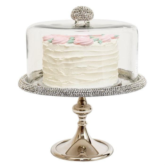 12 1/4" Silver Diamond Cake Stand by NY Cake - NY Cake | Cake Decorating & Baking Supplies