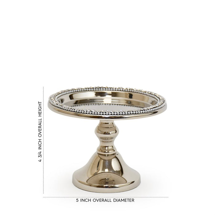 5" Silver Diamond Cake Stand by NY Cake - NY Cake | Cake Decorating & Baking Supplies