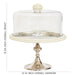 12 1/4" Silver Pearl Cake Stand by NY Cake - NY Cake | Cake Decorating & Baking Supplies