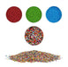 Colorful nonpareils sprinkles edible sugar beads for cake decorating, cupcakes, cookies, brownies, cake pops, chocolates, and desserts.