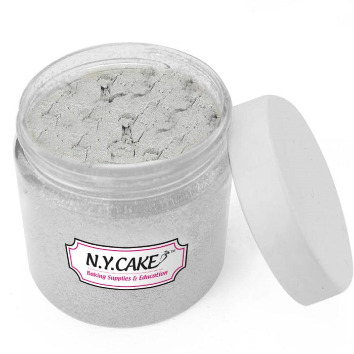 Nu Silver Luster Dust 2 oz metallic silver cake decorating dust
