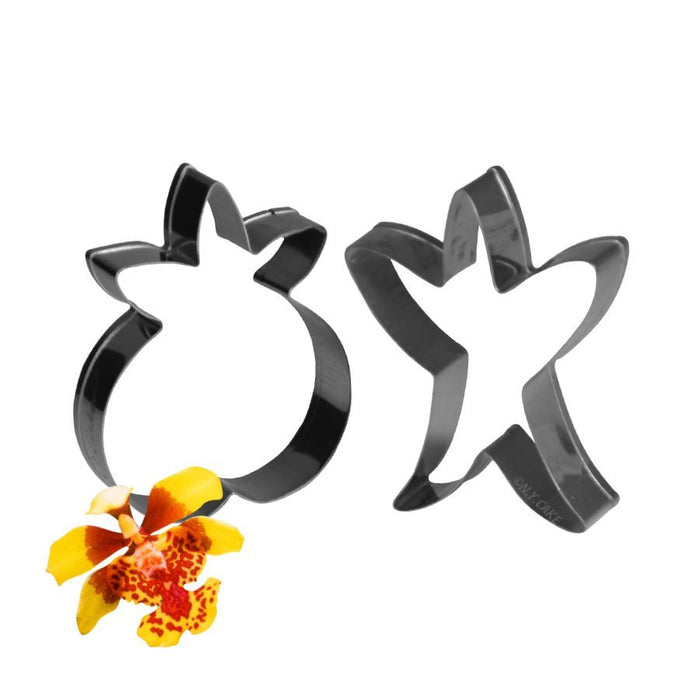 Oncidium Orchid Petal and Leaf Cutter Set of 2 by James Rosselle for gum paste and fondant