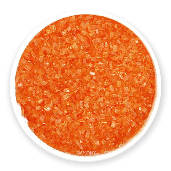 Orange coarse sugar crystals for baking