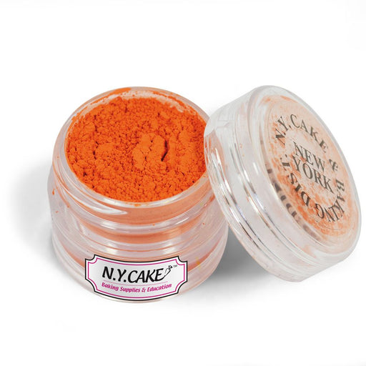 Orange Petal Dust 4 g container for decorating gum paste flowers, fondant decorations and cake designs