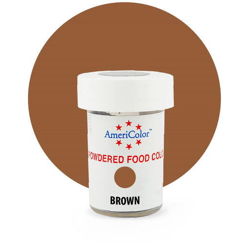 Brown Powdered Food Color 3 grams By Americolor - NY Cake | Cake Decorating & Baking Supplies