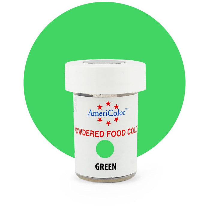 Green Powdered Food Color 3 grams By Americolor - NY Cake | Cake Decorating & Baking Supplies