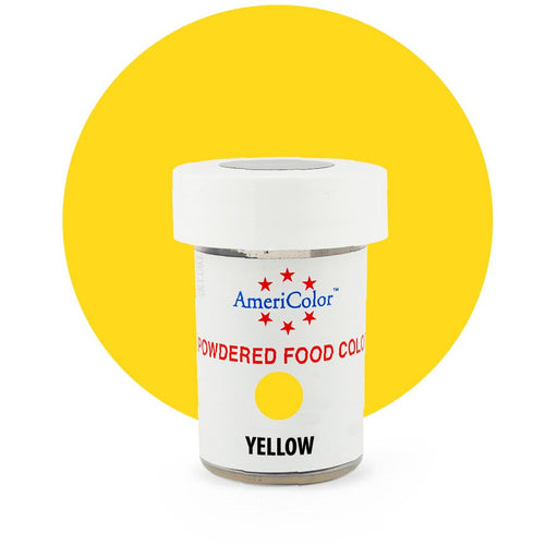 Yellow Powdered Food Color 3 grams By Americolor - NY Cake | Cake Decorating & Baking Supplies