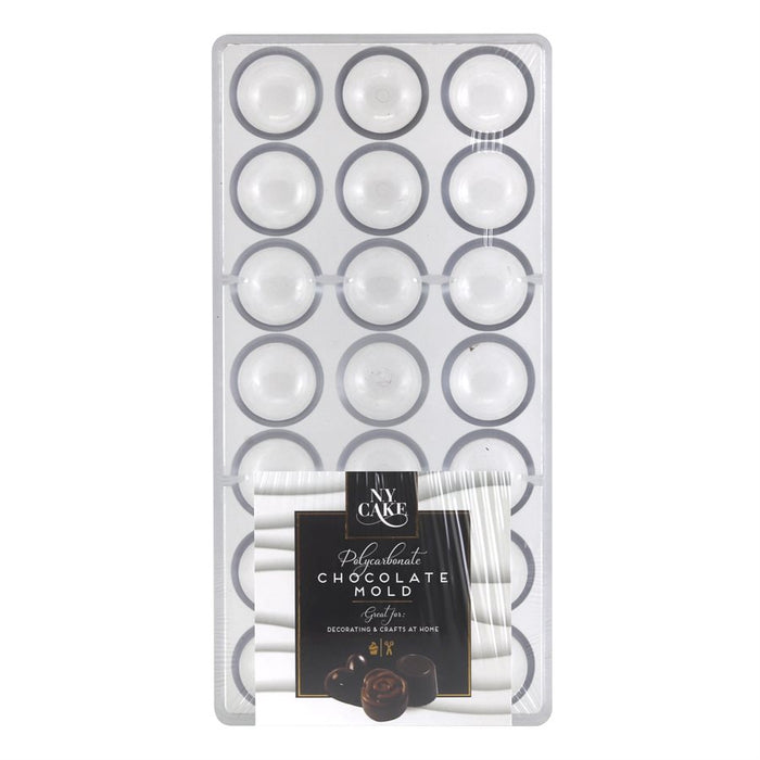 Bon Bon 1 3/16" Polycarbonate Chocolate Mold - NY Cake | Cake Decorating & Baking Supplies