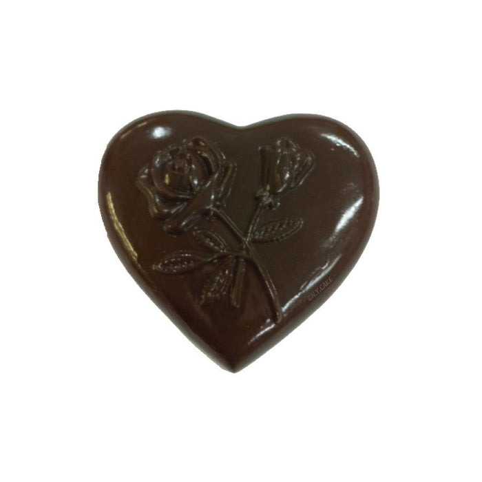 Rose Heart Polycarbonate Chocolate Mold - NY Cake | Cake Decorating & Baking Supplies