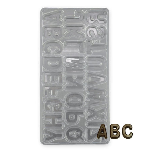 Alphabet Polycarbonate Chocolate Mold - NY Cake | Cake Decorating & Baking Supplies