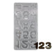 Numbers Polycarbonate Chocolate Mold - NY Cake | Cake Decorating & Baking Supplies