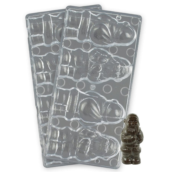 3D Santa Mold Polycarbonate Chocolate Mold - NY Cake | Cake Decorating & Baking Supplies