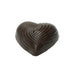 Grooved Heart Polycarbonate Chocolate Mold - NY Cake | Cake Decorating & Baking Supplies