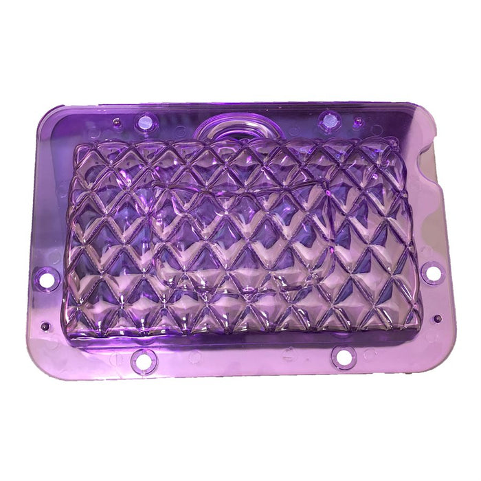 3D Quilted Designer Purse Handbag Polycarbonate Chocolate Mold - NY Cake | Cake Decorating & Baking Supplies