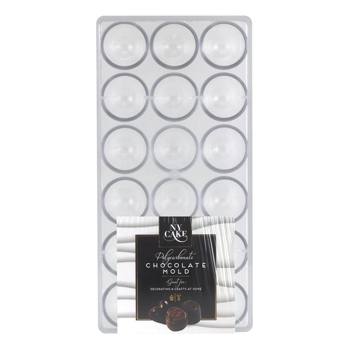 Bon Bon 1 3/8" Polycarbonate Chocolate Mold - NY Cake | Cake Decorating & Baking Supplies