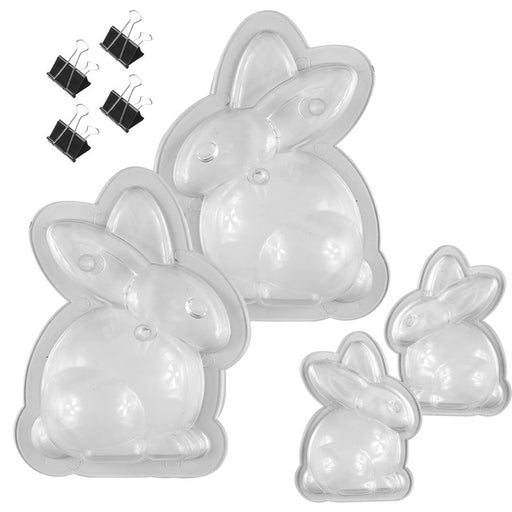 3D Bunny Family Polycarbonate Chocolate Mold - NY Cake | Cake Decorating & Baking Supplies