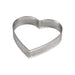 Perforated stainless steel heart tart rings for professional pastry baking, tart shells, mousse desserts, and elegant bakery presentations by NY Cake®