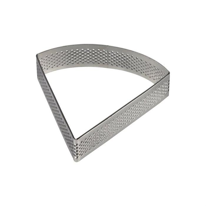 Perforated stainless steel slice tart ring for pastry baking, tart shells, mousse desserts, and modern bakery presentations by NY Cake®