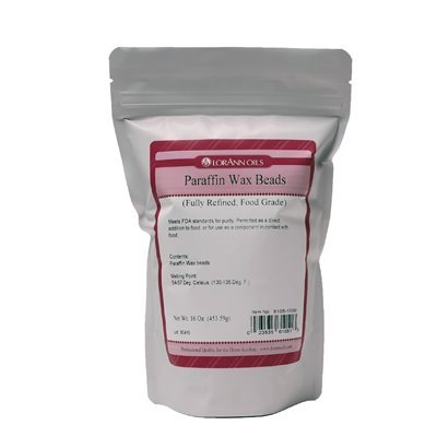 LorAnn Oils food grade paraffin wax beads 1 lb bag for candy making and confectionery use