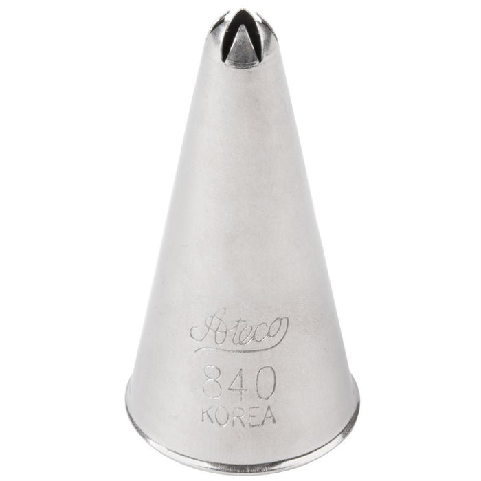 Ateco 840 closed star stainless steel piping tip for cake decorating