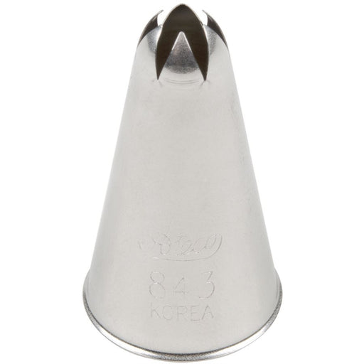 Ateco 843 closed star stainless steel piping tip for cake decorating