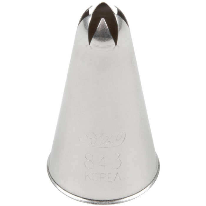 Ateco 843 closed star stainless steel piping tip for cake decorating