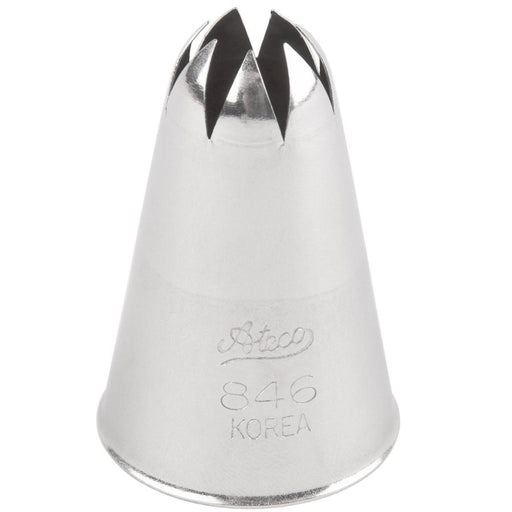 Ateco 846 closed star stainless steel piping tip for cake decorating