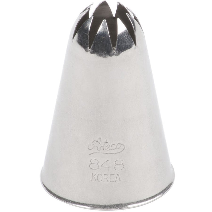 Ateco 848 closed star stainless steel piping tip for cake decorating