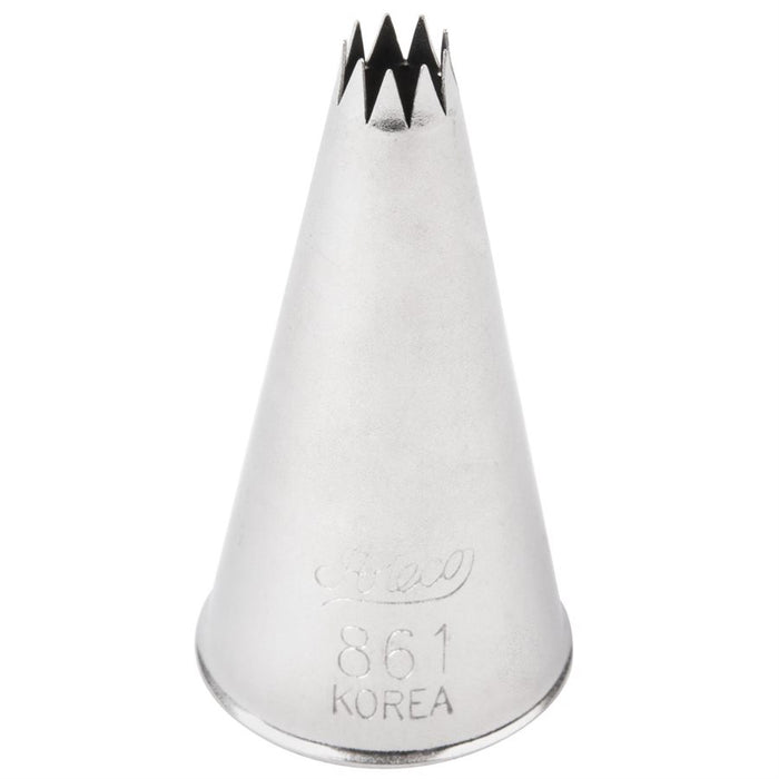 Ateco #861 French Star stainless steel piping tip for cake decorating