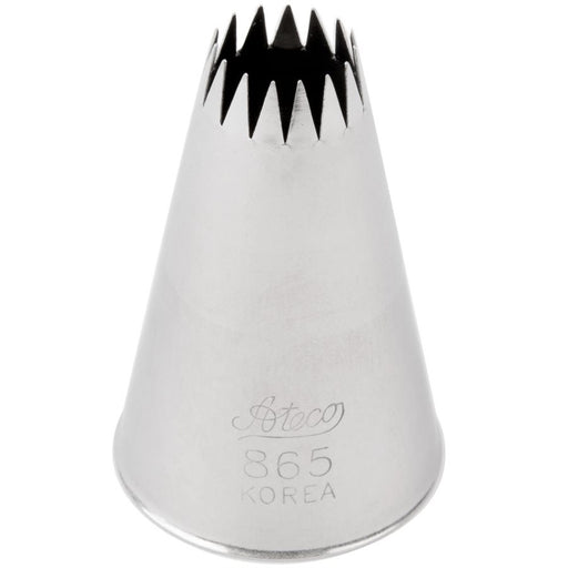 Ateco #865 French Star stainless steel piping tip for cake decorating