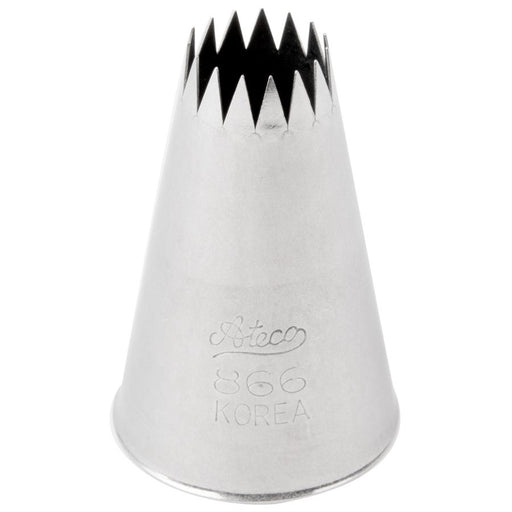 Ateco #866 French Star stainless steel piping tip for cake decorating