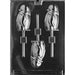 Penguin with scarf chocolate lollipop mold for Christmas and winter-themed chocolate treats
