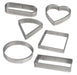 Perforated Tart Rings Stainless Steel Round Square Heart Shapes for Baking