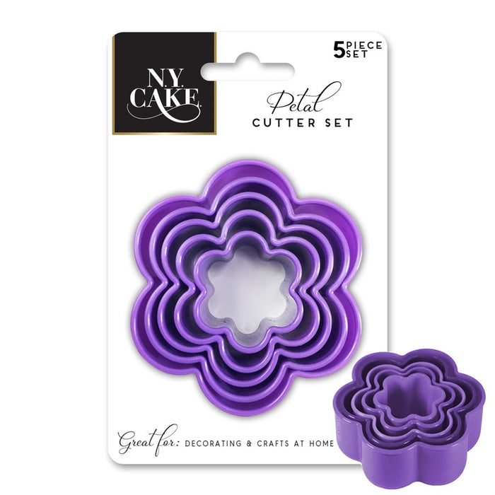 NY Cake petal flower cookie and fondant cutter set of 5