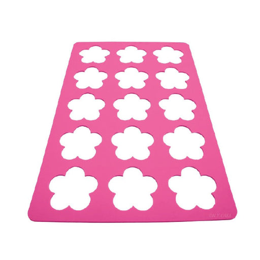Petal chablon tuile silicone stencil 15 cavity for pastry decorations