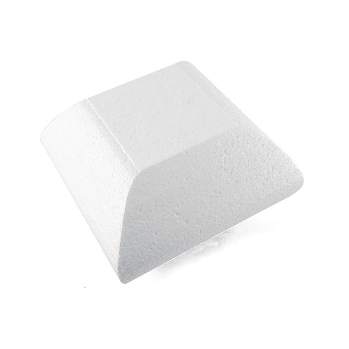 Pillow-shaped styrofoam cake dummy for cake decorating, wedding cake displays, bakery showcases, fondant practice, and professional cake design.