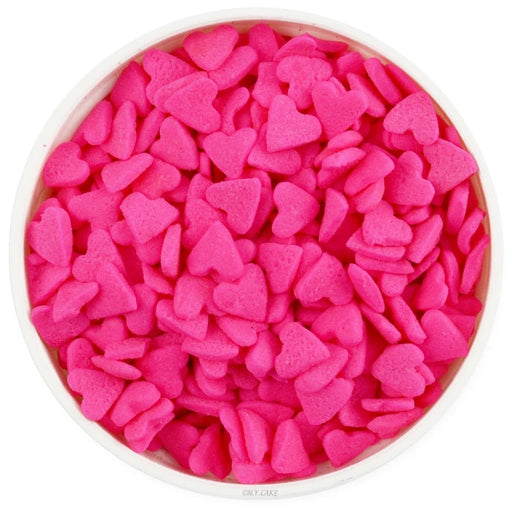 Pink heart sprinkles 4 oz for Valentine's Day cakes and desserts