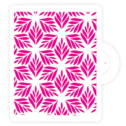 NY Cake Pinnate Leaves cake stencil 11 3/4 inch repeating leaf pattern