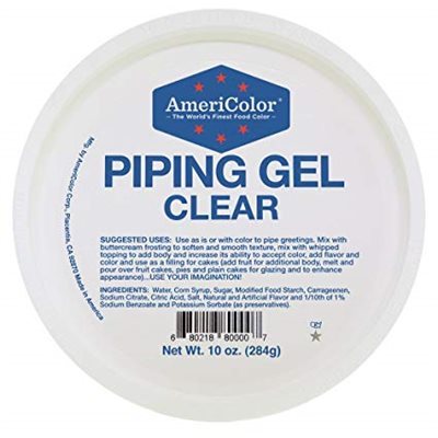 AmeriColor Clear Piping Gel 10 oz for cake decorating and fondant