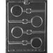 Plain round cookie lollipop chocolate candy mold for cookie pops and custom chocolate treats