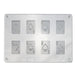 Playing cards 8-cavity acrylic chocolate mold for casino and poker candy